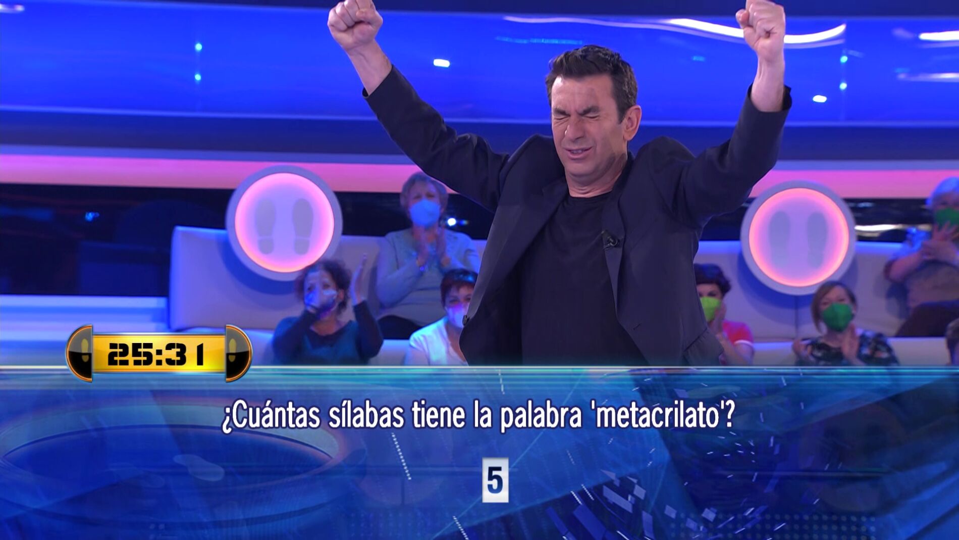 Arturo Valls, euf&oacute;rico tras tanto estudiar una palabra en &lsquo;&iexcl;Ahora caigo!&rsquo;: &ldquo;Ya puedo presentar &lsquo;Pasapalabra&rsquo;&rdquo;