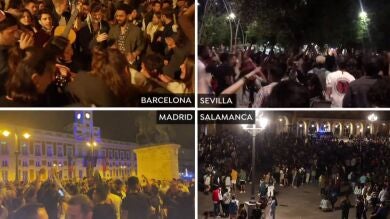 Fiestas y desfase en toda España tras el fin del estado de alarma 