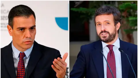 Pedro Sánchez y Pablo Casado Pedro Sánchez y Pablo Casado