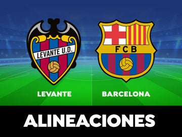 Alineación del Barcelona contra el Levante en el partido de hoy de la Liga Santander