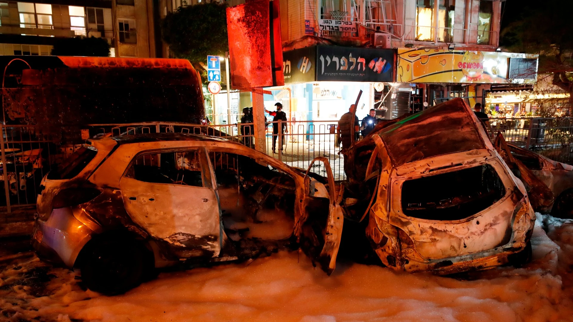 Imagen del bombardeo de Hamás en Tel Aviv Israel