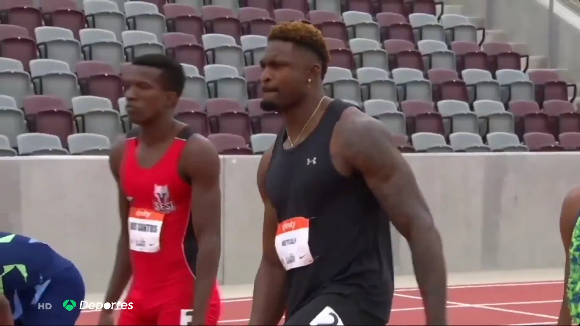 DK Metcalf, jugador NFL de 104 kilos, a punto de lograr la clasificación para los 100 metros lisos en Tokio 2020 DK Metcalf, jugador NFL de 104 kilos, a punto de lograr la clasificación para los 100 metros lisos en Tokio 2020