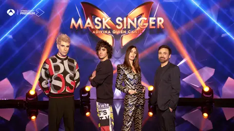 Javier Calvo, Javier Ambrossi, Arturo Valls, Paz Vega y José Mota En 'Mask Singer'