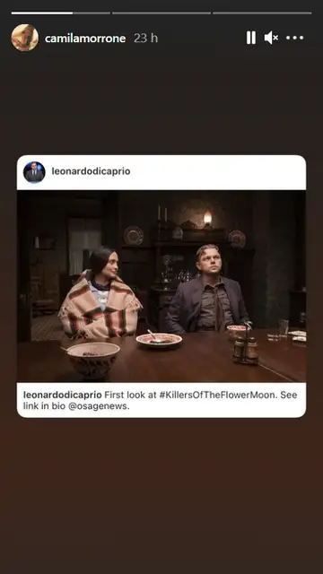 El apoyo de Camila Morrone a DiCaprio El apoyo de Camila Morrone a DiCaprio