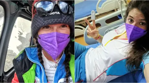 Stefi Troguet, la joven alpinista andorrana evacuada del campo base del Dhaulagiri Stefi Troguet, la joven alpinista andorrana evacuada del campo base del Dhaulagiri