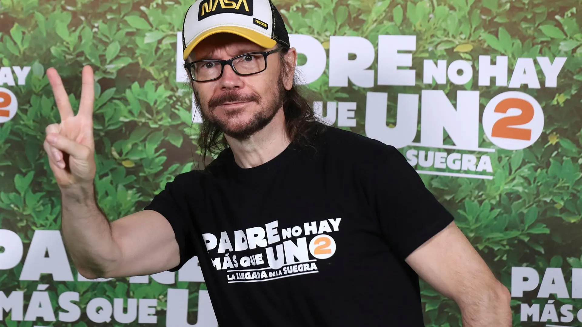 Santiago Segura durante la presentaci&oacute;n de la pel&iacute;cula "Padre no hay m&aacute;s que uno 2".