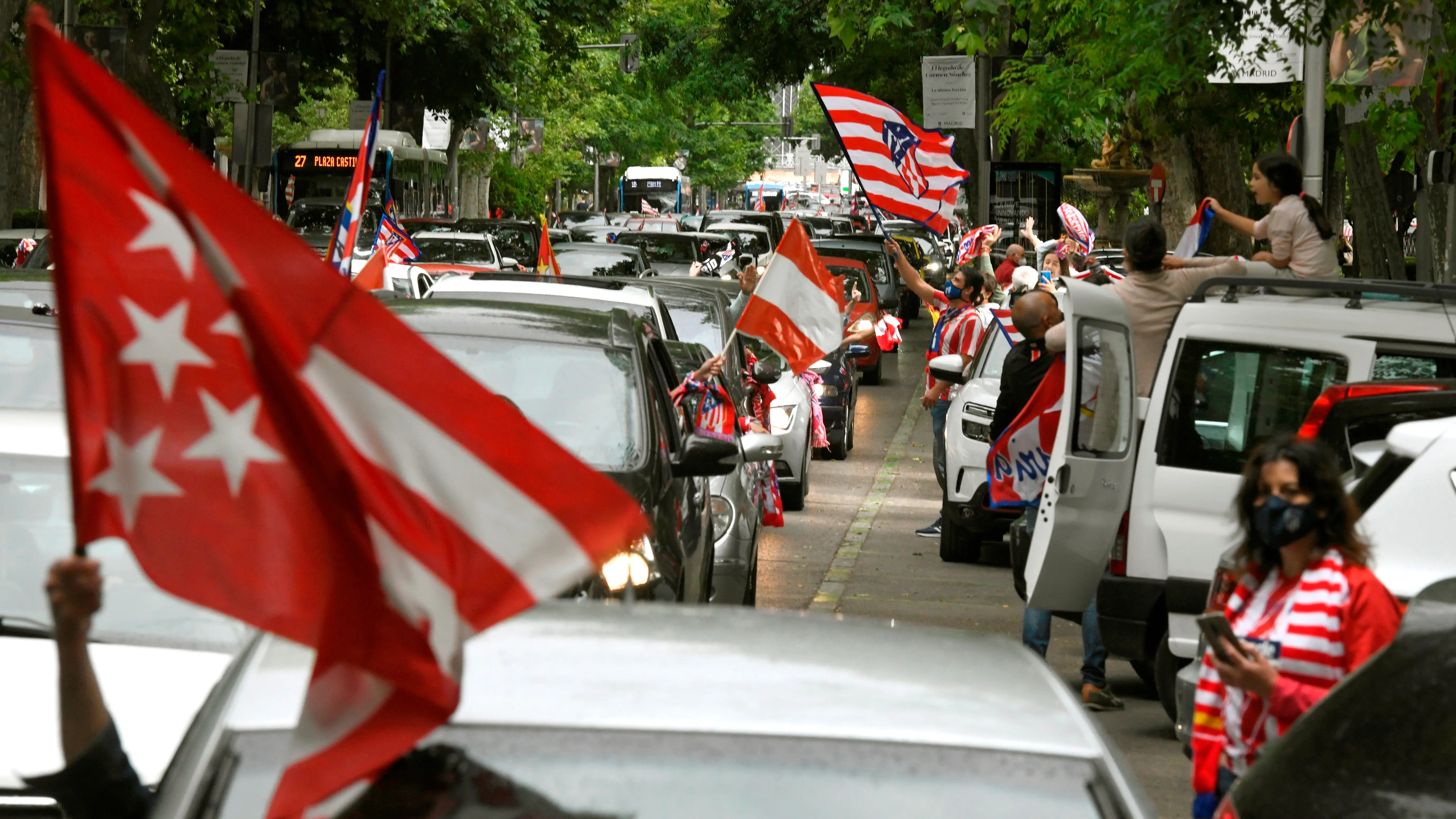 Celebración del título de Liga del Atlético en las calles de Madrid y en el Wanda, en streaming Celebración del título de Liga del Atlético en las calles de Madrid y en el Wanda, en streaming