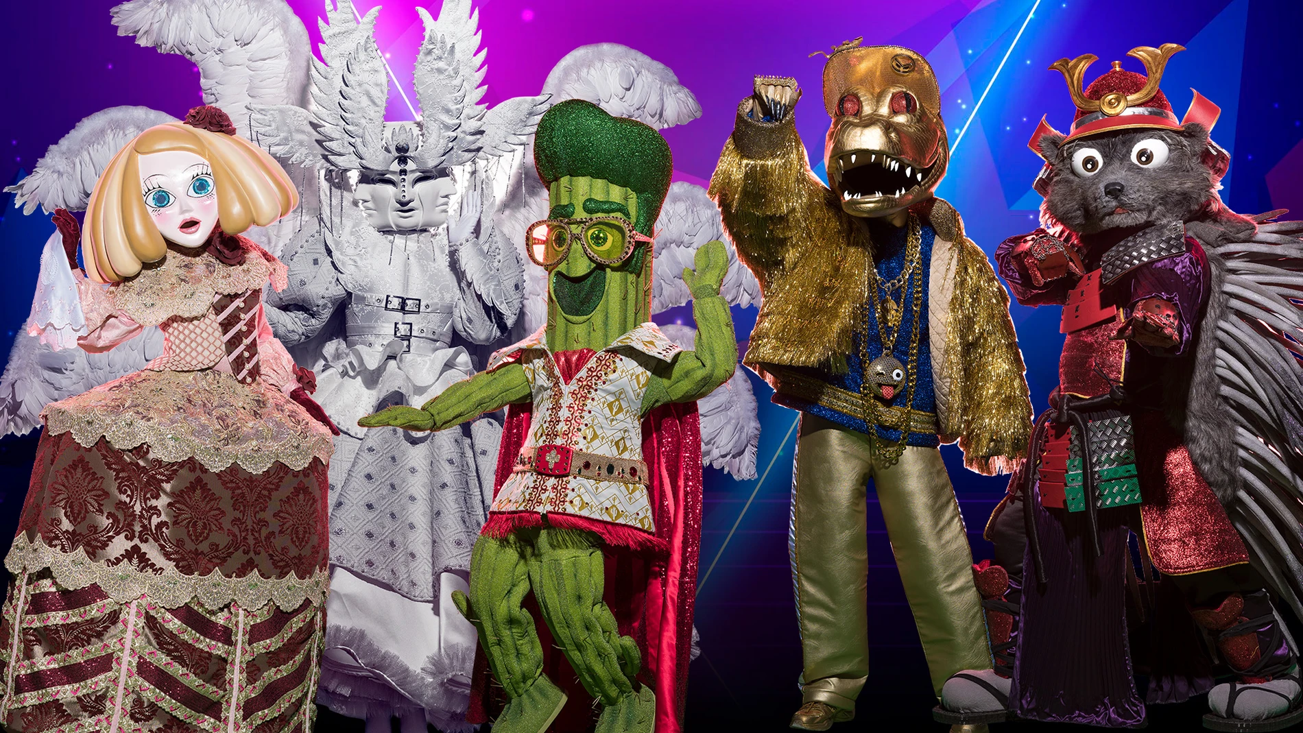 Las 5 máscaras de la Gala 1 de 'Mask Singer 2', ¿a cuál desvelaremos?