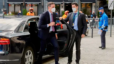 Pedro Sánchez, a su llegada al Consejo Europeo hoy Consejo Europeo