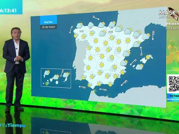 La previsi&oacute;n del tiempo hoy: Lluvias fuertes en el Sur de Levante y en Baleares