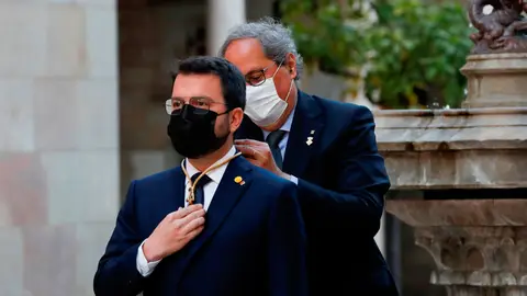 Pere Aragonès toma posesión como presidente de la Generalitat Pere Aragonès toma posesión como presidente de la Generalitat