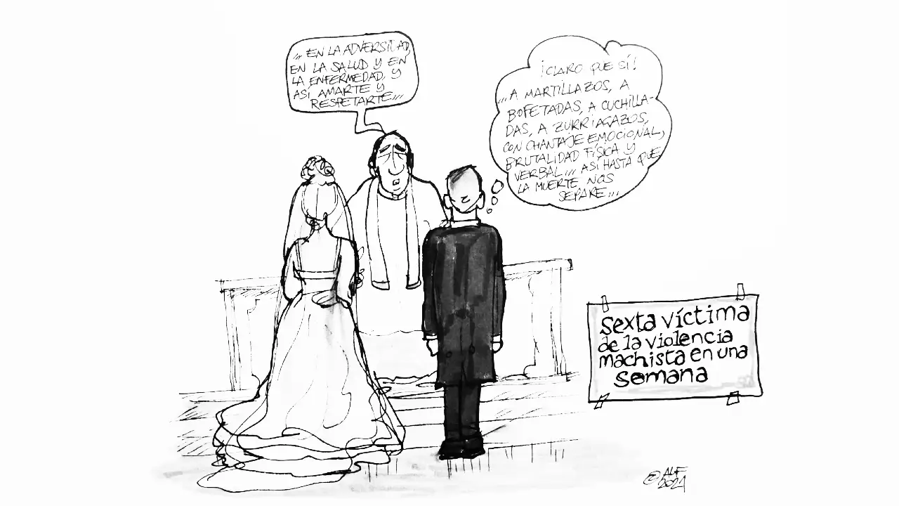 La violencia machista, en la viñeta gráfica de Alfredo Boto-Hervás La violencia machista, en la viñeta gráfica de Alfredo Boto-Hervás