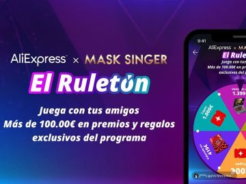 AliExpress sortea premios exclusivos en su Ruletón de 'Mask Singer'