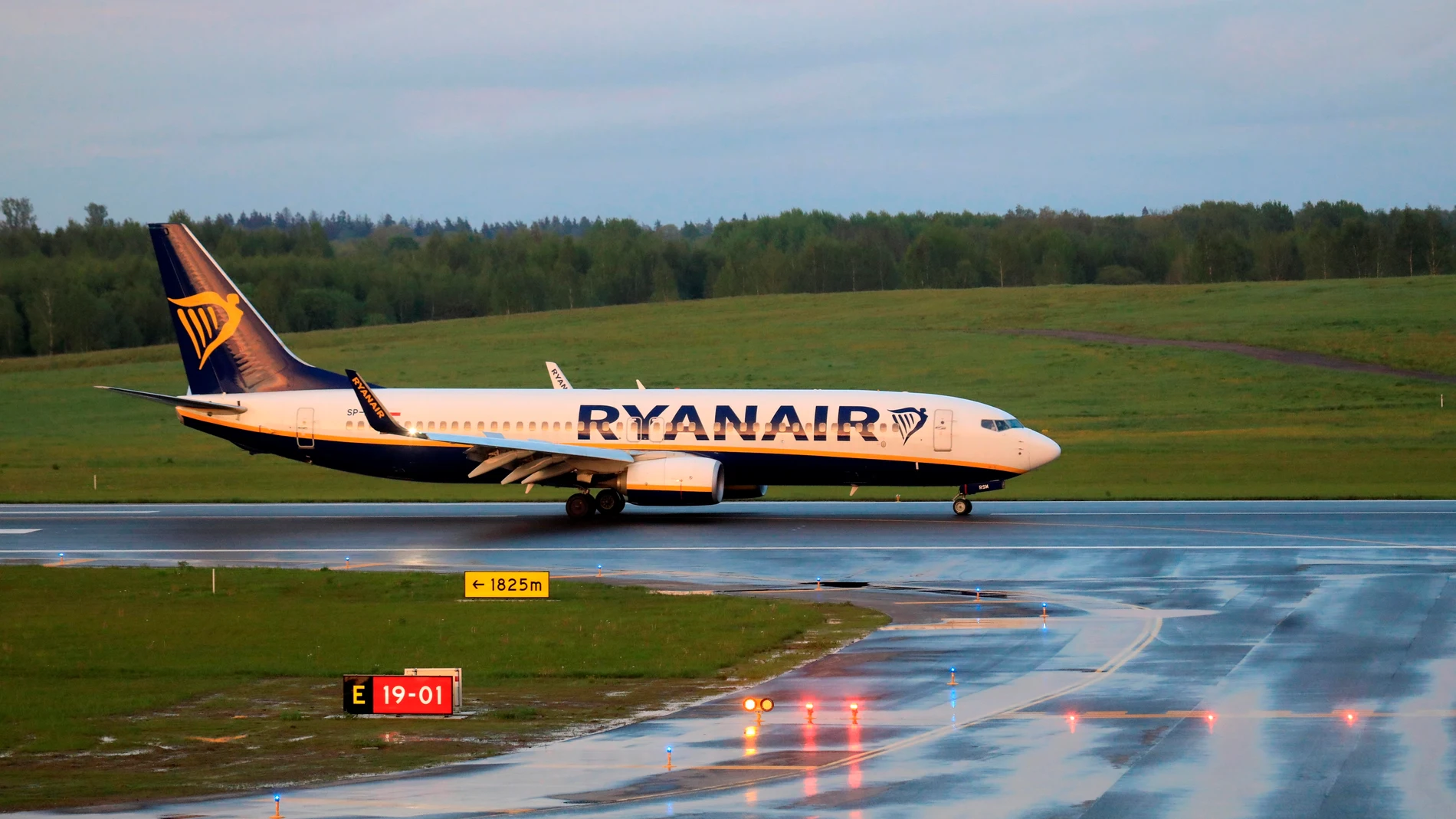 Avión de Ryanair 