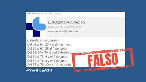 El bulo con el listado de vacunaciones masivas contra el coronavirus de Castilla y León El bulo con el listado de vacunaciones masivas contra el coronavirus de Castilla y León