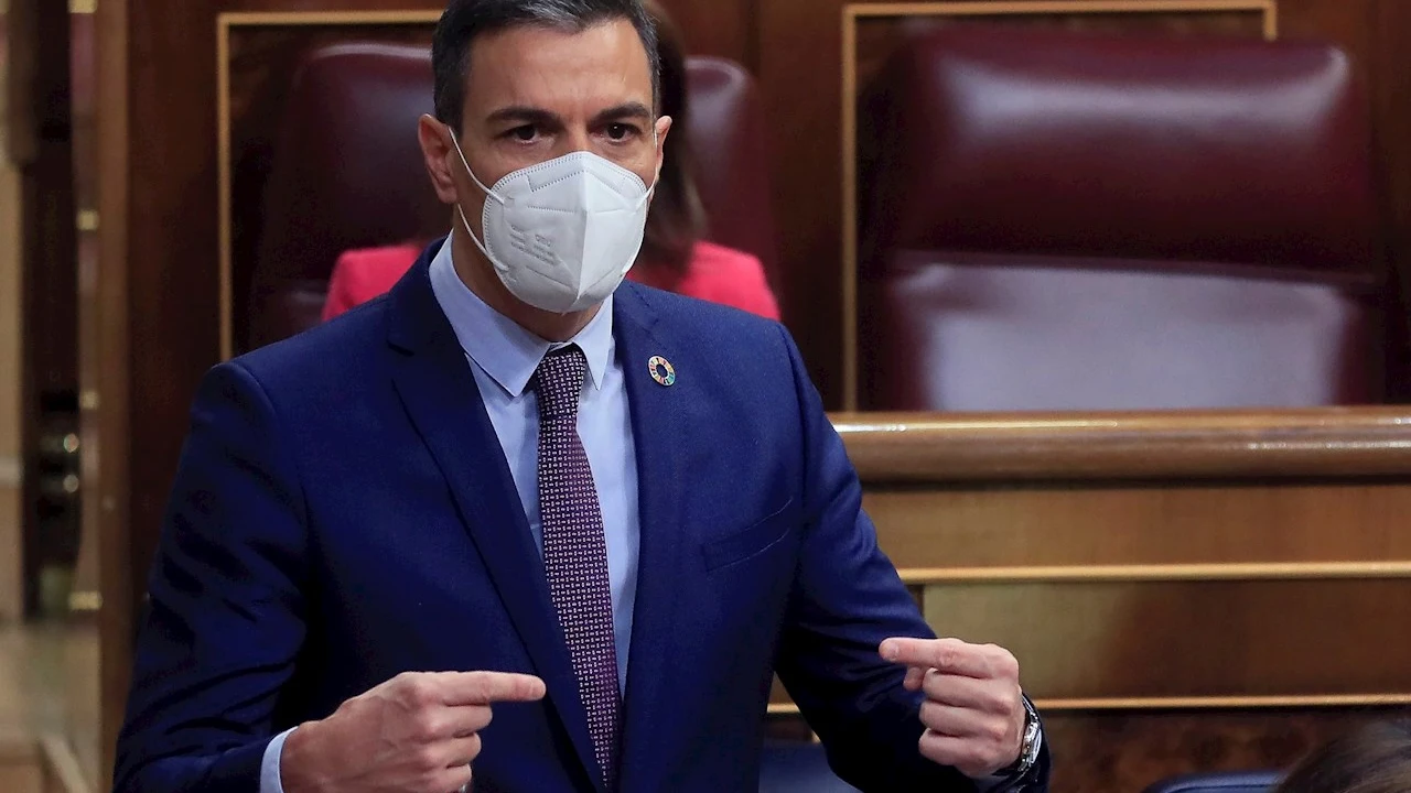El presidente del Gobierno, Pedro Sánchez, durante su intervención en la sesión de control al Ejecutivo de este miércoles en el Congreso El presidente del Gobierno, Pedro Sánchez, durante su intervención en la sesión de control al Ejecutivo de este miércoles en el Congreso