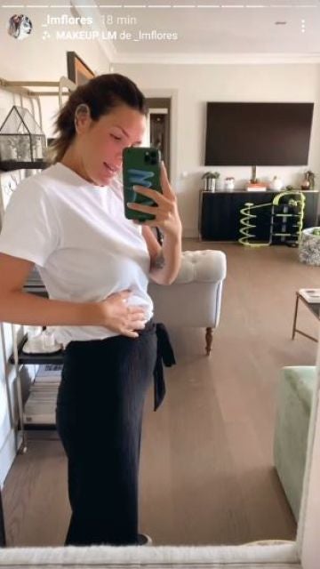Laura Matamoros enseña su tripita
