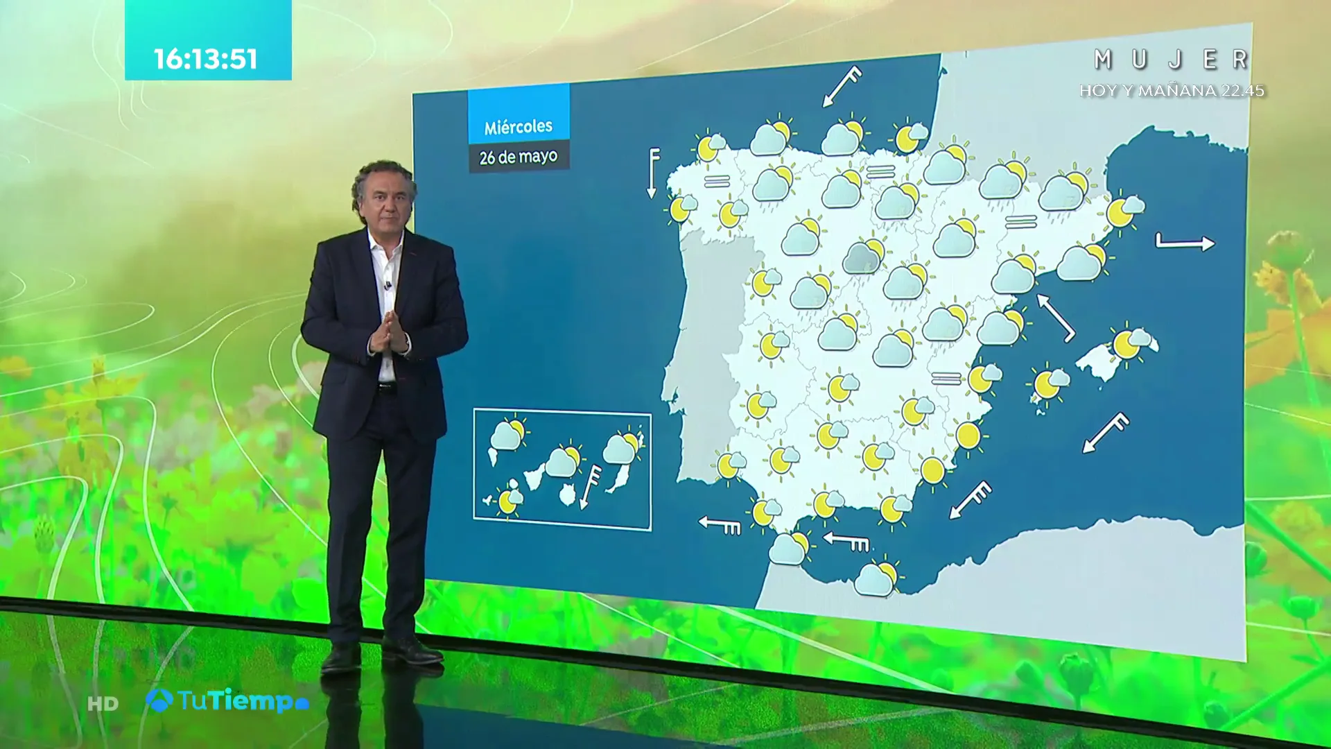  La previsi&oacute;n del tiempo hoy: Suben las temperaturas en el oeste de la Meseta con lluvias en el Cant&aacute;brico