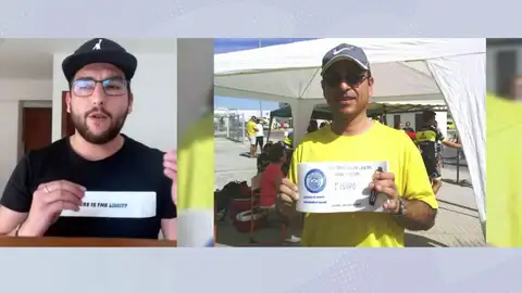 Hijo de uno de los ciclistas fallecidos. Hijo de uno de los ciclistas fallecidos.