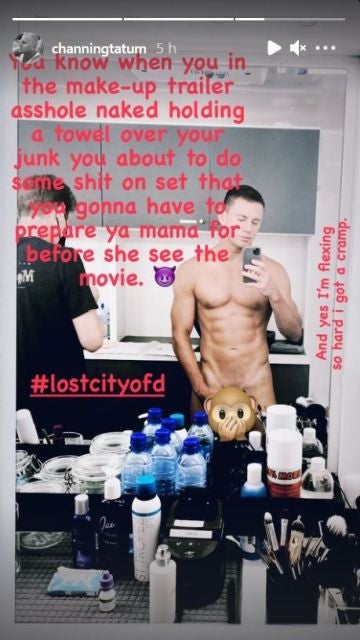 Channning Tatum en el rodaje de 'The Lost City of D'
