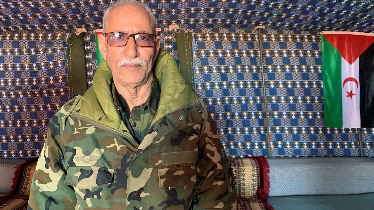 Fotografía de archivo del líder del Frente Polisario y presidente de la República Arabe Democrática Saharaui (RASD), Brahim Ghali Fotografía de archivo del líder del Frente Polisario y presidente de la República Arabe Democrática Saharaui (RASD), Brahim Ghali