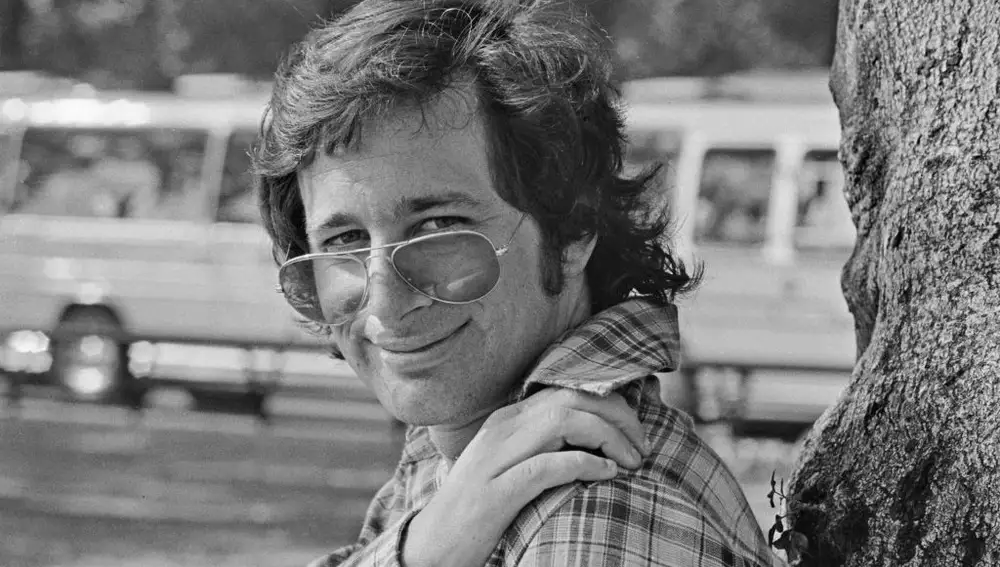 Steven Spielberg fotografiado en 1973