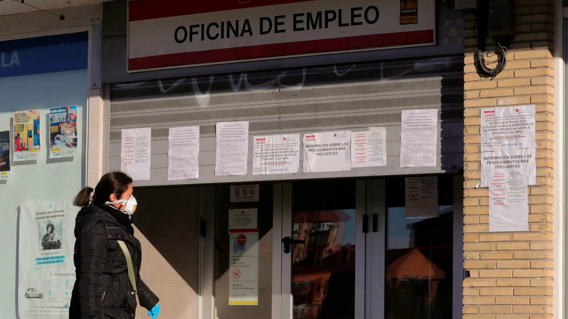 Imagen de archivo de una oficina de empleo Imagen de archivo de una oficina de empleo