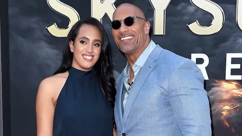 Dwayne Johnson y su hija Simone Alexandra Dwayne Johnson y su hija Simone Alexandra