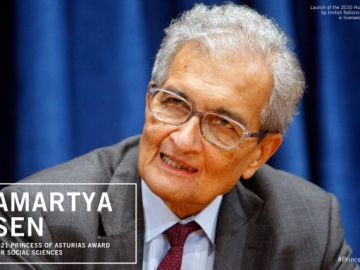 El filósofo y economista indio Amartya Sen, premio Princesa de Asturias de Ciencias Sociales 2021