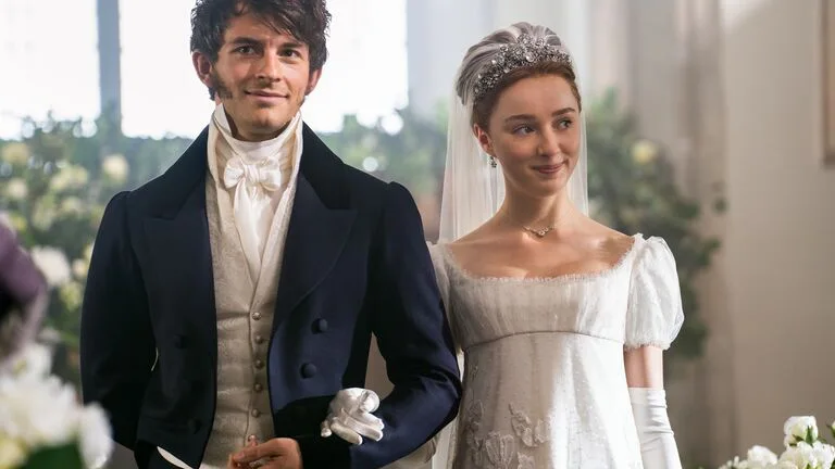 Jonathan Bailey y Phoebe Dynevor como Anthony y Daphne Bridgerton Jonathan Bailey y Phoebe Dynevor como Anthony y Daphne Bridgerton