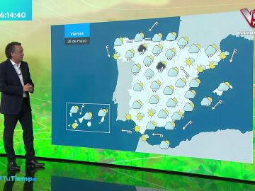 La previsi&oacute;n del tiempo hoy: Suben las temperaturas en la mitad norte con chubascos en el sudeste