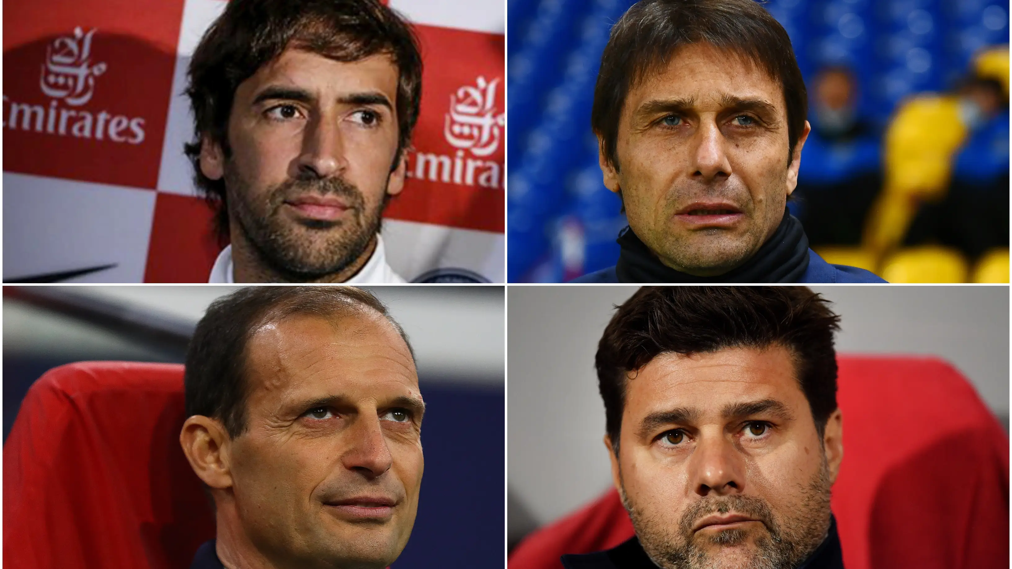 Encuesta: ¿Quién te gustaría que fuera el próximo entrenador del Real Madrid: Pochettino, Allegri, Conte o Raúl? Encuesta: ¿Quién te gustaría que fuera el próximo entrenador del Real Madrid: Pochettino, Allegri, Conte o Raúl?