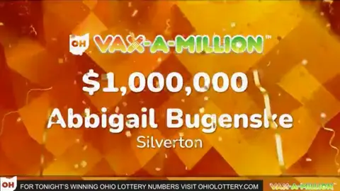Una mujer gana 1 millón de dólares en una lotería para vacunados Una mujer gana 1 millón de dólares en una lotería para vacunados