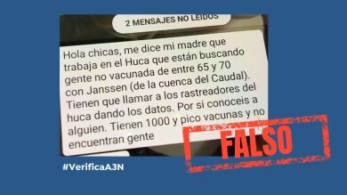 El bulo sobre el llamamiento masivo para la vacunación contra el coronavirus en Asturias
