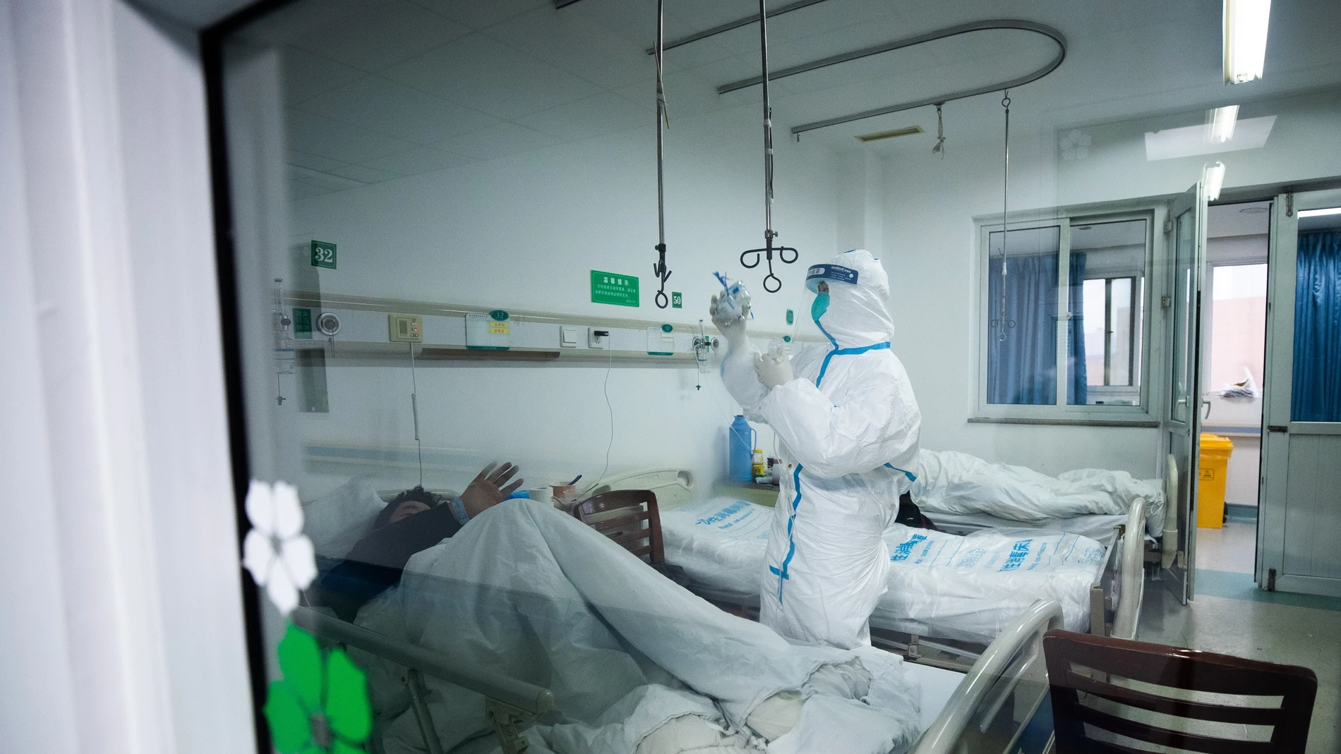 Un paciente ingresado en hospital por coronavirus