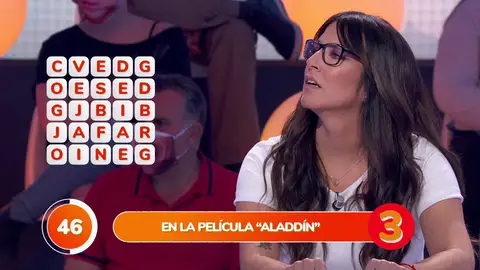 El equipo naranja tropieza con Aladdín en la ‘Sopa de Letras’ El equipo naranja tropieza con Aladdín en la ‘Sopa de Letras’