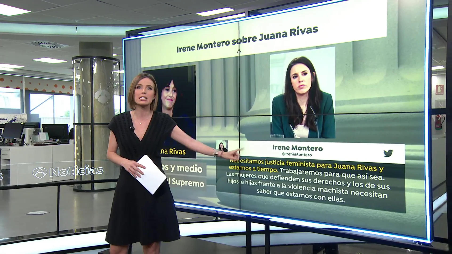 Irene Montero pide "justicia feminista" para Juana Rivas Irene Montero pide "justicia feminista" para Juana Rivas