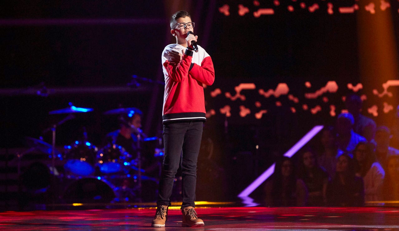 Samuel Mart&iacute;n canta &lsquo;Coraz&oacute;n hambriento&rsquo; en las Audiciones a ciegas de &lsquo;La Voz Kids&rsquo;