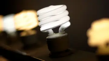 Bombillas encendidas con luz Bombillas encendidas con luz