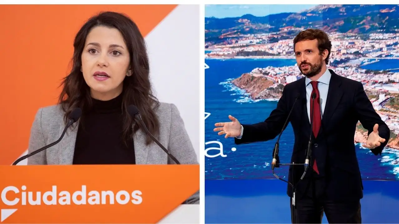 In&eacute;s Arrimadas y Pablo Casado