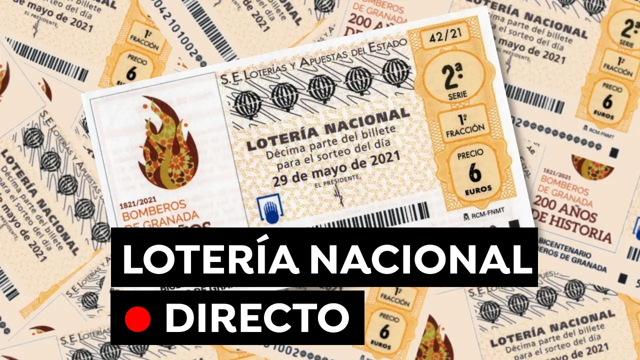 Sorteo Lotería Nacional hoy en directo: Comprobar resultado del sábado 29 de mayo Sorteo Lotería Nacional hoy en directo: Comprobar resultado del sábado 29 de mayo