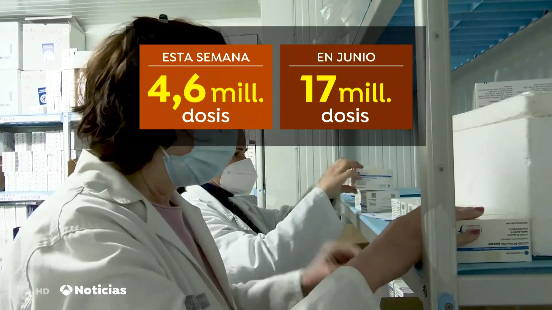 La semana que viene España batirá un nuevo récord de llegada de vacunas La semana que viene España batirá un nuevo récord de llegada de vacunas