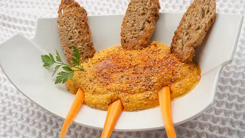 Arguiñano elabora "uno de los platos preferidos de los veganos": hummus de boniato Arguiñano elabora "uno de los platos preferidos de los veganos": hummus de boniato