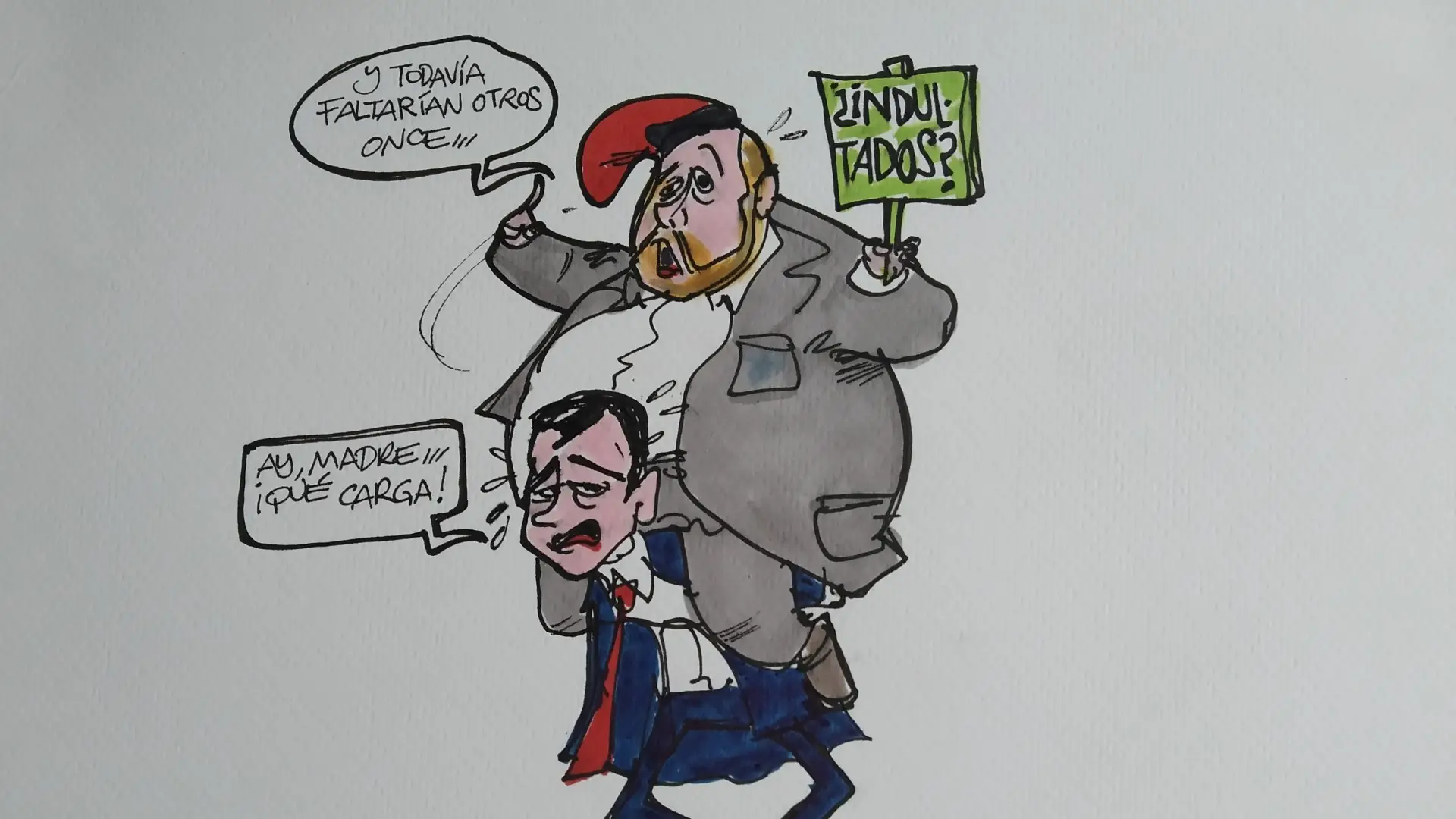 Los indultos del 'procés', en la viñeta gráfica de Alfredo Boto-Hervás Indultos