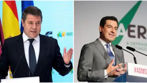 Emiliano García Page y Juanma Moreno Emiliano García Page y Juanma Moreno