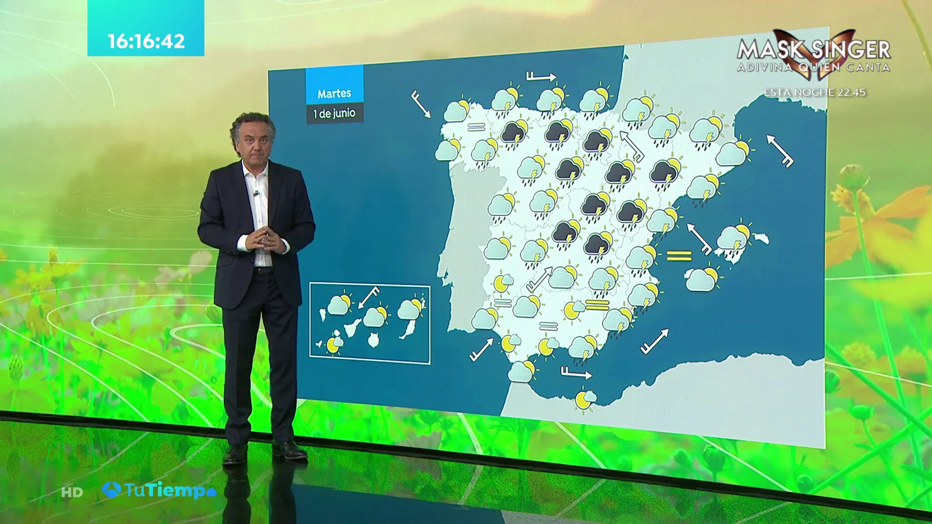 La previsi&oacute;n del tiempo hoy: Lluvias fuertes en el interior de Galicia y &aacute;rea central