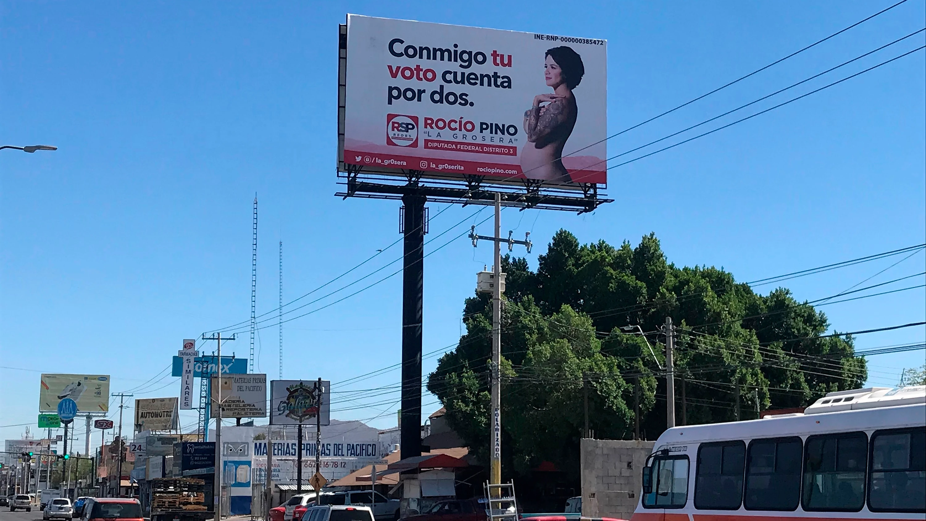Rocío Pino, la candidata mexicana a diputada que promete "pechos gratis" Rocío Pino, la candidata mexicana a diputada que promete "pechos gratis"