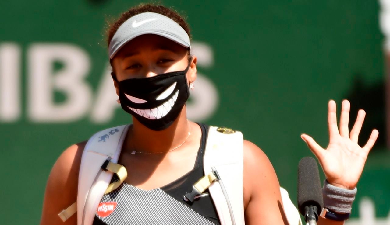 Naomi Osaka, antes de un partido en Roland Garros Naomi Osaka, antes de un partido en Roland Garros