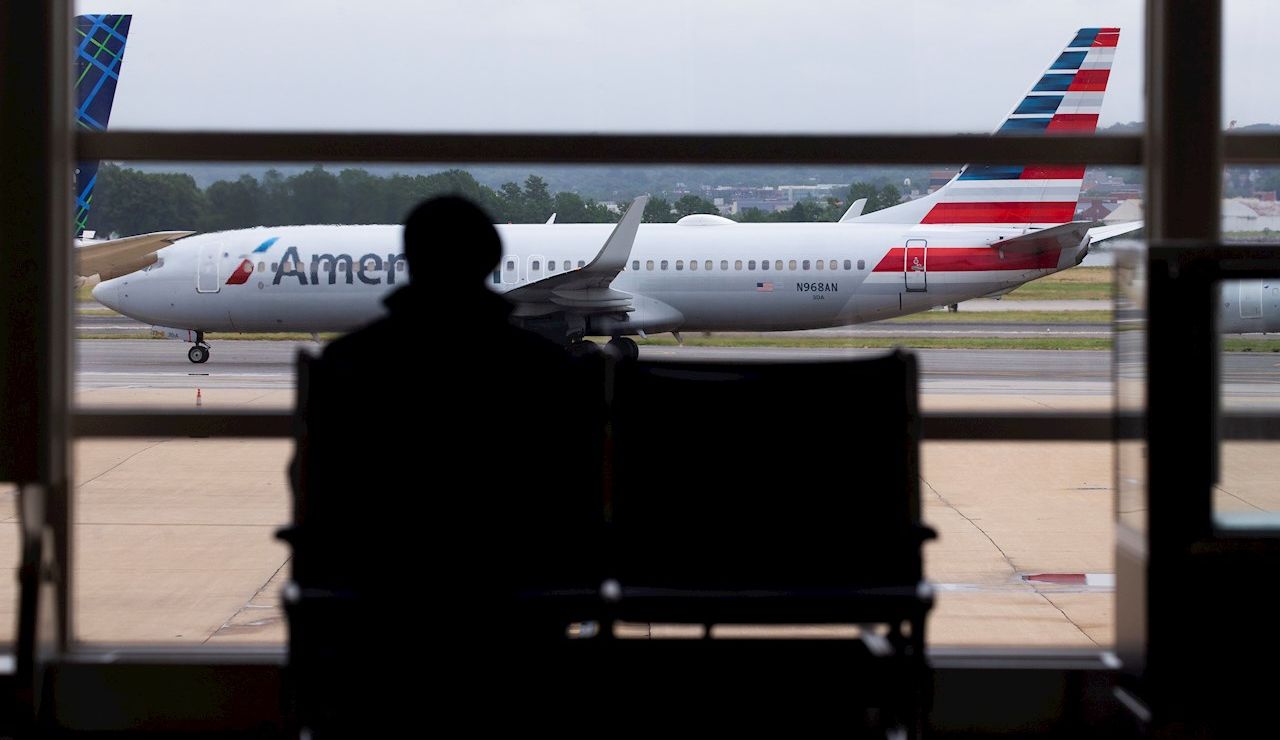 Imagen de archivo de un avi&oacute;n de la compa&ntilde;&iacute;a American Airlines