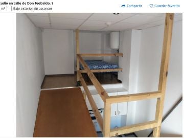 Un estudio de 20 m² por 310 euros en Zaragoza, el nuevo anuncio de Idealista que indigna a los usuarios